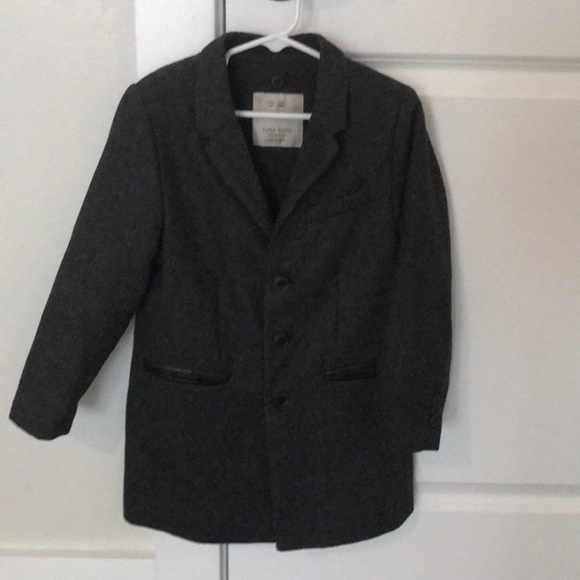 Zara boy size 6 wool coat - Picture 1 of 8